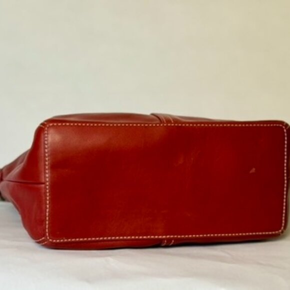 Red Leather Legacy Demi Soho Hobo Bag style 9564 - Picture 5 of 6